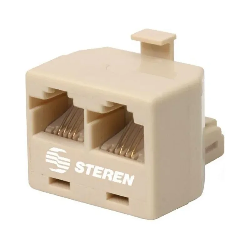 Adaptador "Y", 2 jack a 1 plug, de 4 contactos Steren 300-024